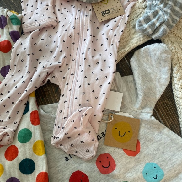 17 long sleeve/long pants ( some footed) baby GIRL one pieces💗👶🏻💗3 NWT - Picture 8 of 12